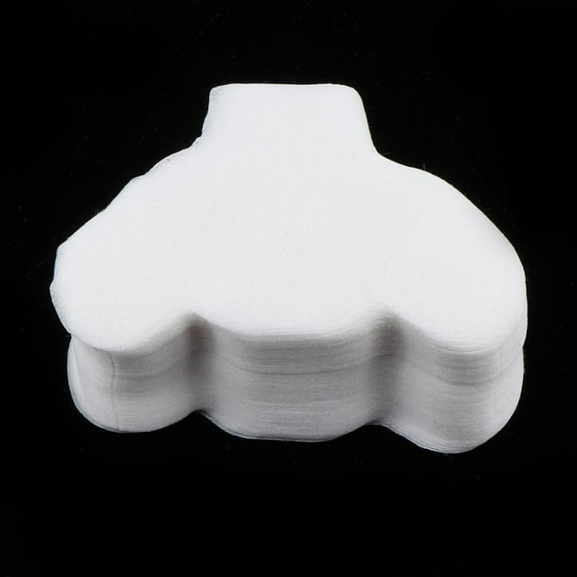 100 Pcs Tampons Démaquillants pour le Visage, Triangles en Papier Sec en Forme de Nez