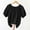 Black, variant on T Shirts for Women Fashion Short Sleeve Off Shoulder Puff Sleeve Solid Rayon Light Summer Ladies Daily Loose Relaxed Pullover Blouse Top