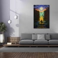thumbnail image 4 of Epic Graffiti 'Shaman Fire' by Jan Kasparec, Canvas Wall Art, 40"x60", 4 of 8