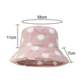 thumbnail image 2 of Desiderio Sombrero de felpa de invierno Sombreros de pescador de piel sintética para mujer, 2 of 5