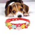 thumbnail image 3 of Collar de seguridad ajustable con decoración floral para perros, gatos y cachorros - Talla S (rojo), 3 of 7