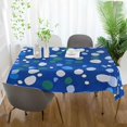 thumbnail image 3 of Yayeee Tablecloths 54" x 54" Rectangle Wrinkle Resistant Party Table Cover, Green Dots, 3 of 8