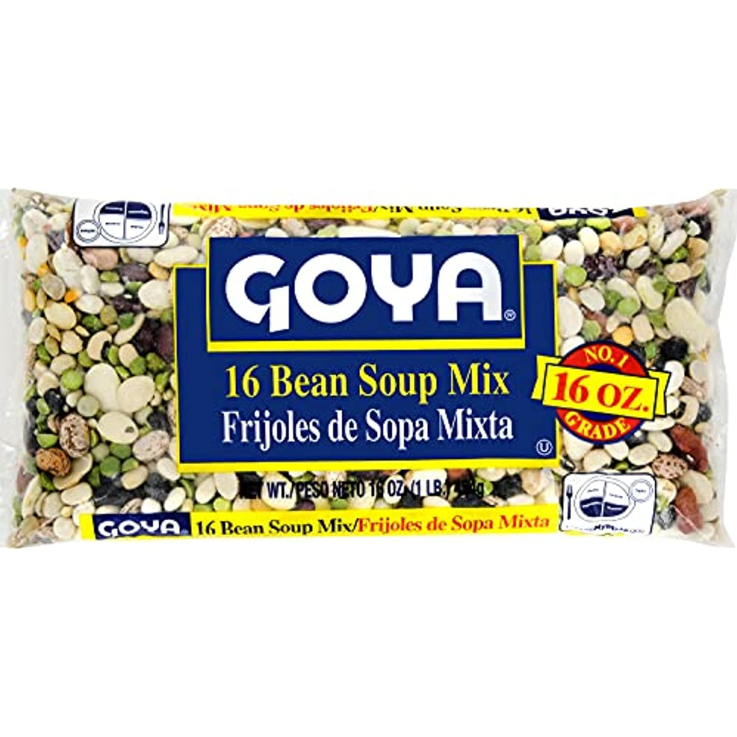 Goya, Soup Mix 16 Bean, 16 Ounce - Walmart.com