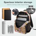 thumbnail image 4 of KUIFORTI Floral Boba Capybara Children'S Backpack Polyester Kids Bookbag with Adjustable Straps for Elementary Primary Middle Back to School Gifts for Students, 4 of 7