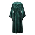 thumbnail image 5 of Roncen Women's Vintage Medieval Velvet Bell Sleeve Court-Style Dress - Elegant and Regal Look, 5 of 6