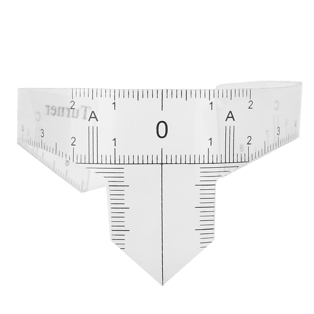 Eyebrow Ruler, Eyebrow Ruler Microblading Accessory Eyebrow Measuring Tool For Home Use For Professional Shop A,B,C