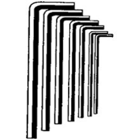 Eklind 69209 Hex Key Set L Short 9 Piece - Black