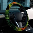 thumbnail image 6 of Tropical Plants 14.5 Inch Printing PVC Leather Car Wheel Cover Steering Wheel Cover Auto Accessories, 6 of 6