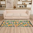 thumbnail image 2 of Yayeee Runner Rug for Bedroom 2'x6' Machine Washable Hallway Non Slip Mat, Pink Oranges, 2 of 8