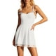 thumbnail image 1 of Minivestido corsé de verano para mujer - Sin mangas, sin espalda - Dobladillo con volantes - Tirantes con lazo - Fiesta/club - S-XL, 1 of 5