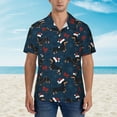 thumbnail image 4 of Haiem Christmas Dachshund Printed Hawaiian Shirt for Men - Men’s Casual Beach Summer Shirts - Stretch Fabric with Modern Fit-Medium, 4 of 9