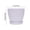 White, variant on COM1950s Plastic Planter With Drainage Holes and Saucer, Thickened Round Flower Pot for Indoor Outdoor Plants, Houseplants and Herbs