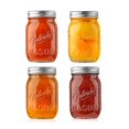 thumbnail image 1 of Mason Jars with Lids - 16oz DIY Magnetic Spice Jar Glass Container w/ Airtight Lid and Band - Ideal for Meal Prep, Overnight Oats, Jelly, Jam, Honey, Candles, Crafts, Wedding Favors (4 Pcs), 1 of 8