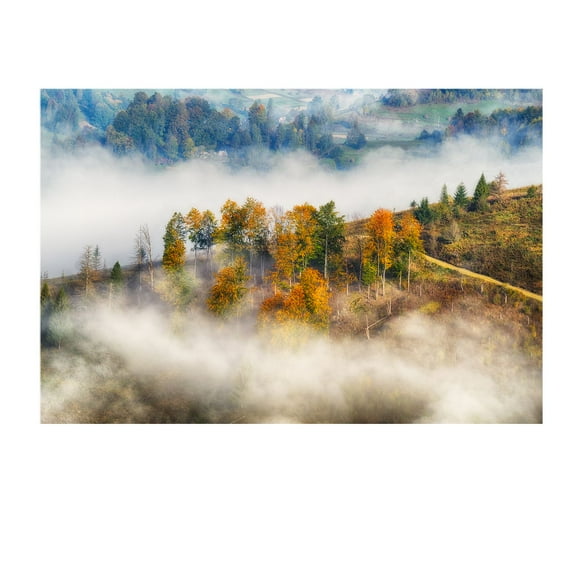 Startonight Mural Wall Art Mountain Clouds - Landscape Theme Photo Wallpaper 100" x 140"