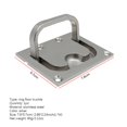 thumbnail image 3 of Toystoory Tirador de cubierta de cubierta de escotilla, manija de elevación resistente a la corrosión, accesorios de Hardware de barco de acero Decoración del hogar Toystoory HA022601-00, 3 of 5