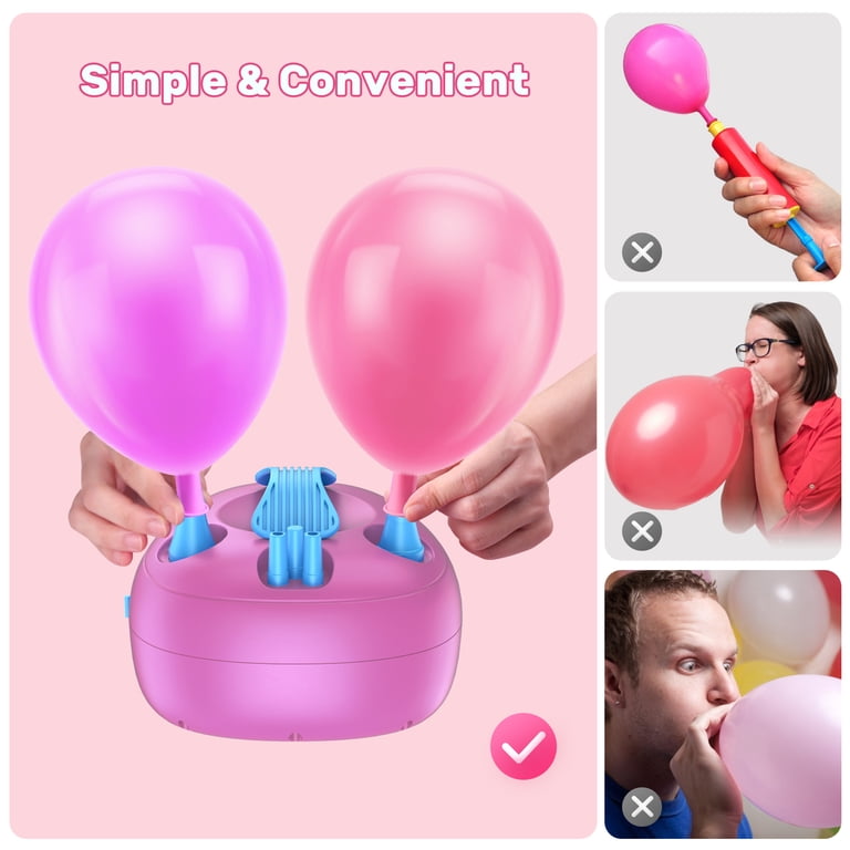 Portable Electric Balloon Pump - 600W, Dual Nozzles, High Power Inflator For Parties 8 thumbnail image