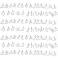 thumbnail image 4 of 104Pcs Metal Alphabet Charms Letters Pendant for DIY Bracelets Jewelry Making, 4 of 7