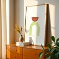 thumbnail image 3 of Abstract geometric chartreuse and terracotta art - Digital Art Minimalist Geometric Modern Art Abstract Watercolor Boho Mid-Century Modern Unframed Wall Art Print 8 x 12 inches, 3 of 60