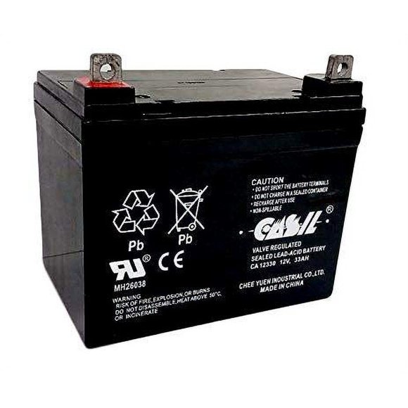 Casil 12v 33ah Replacement Battery Compatible with Cub Cadet Lawn Tractor Battery 320+ CCA's, U1-35 for LT1040, LT1042, LT1045, LT1046, LT1050, SLT1550, SLT1554