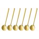 thumbnail image 1 of 6 piezas de cucharas de espresso de 5.1 pulgadas de acero inoxidable, tono dorado, 1 of 5