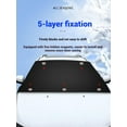 thumbnail image 3 of 2025 Upgraded Car Windshield Magnetic Snow Cover, Winter Silver-Coated Frost Ice Windscreen Covers with Anti-Theft Flaps & 5 Strong Magnets, Fits Cars, SUVs, Van, MPV & Trucks (3 Pcs), 3 of 10