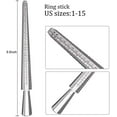 thumbnail image 2 of Ring Sizer Measuring Tool,aluminum Ring Mandrel And Finger Gauges (metal Ring Sizer Tool Set), 2 of 5