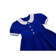 thumbnail image 6 of Vividxx Girls Dress Puff Sleeve Dress Color Block Dresses Party Daily Wear For Kids Formal 8-9 Years, 6 of 9