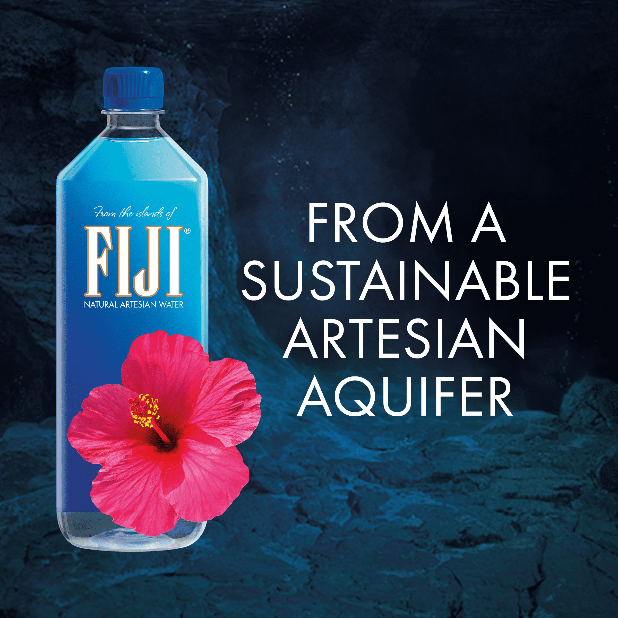 FIJI Natural Artesian Bottled Water 1 Liter / 33.8 fl oz (Pack of 6) -100% Natural Electrolytes