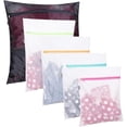 thumbnail image 1 of Juego de cinco piezas con deslizador de plástico: bolsa de lavandería de malla fina gruesa, bolsa para el cuidado de la ropa interior MFZFUKR LN-1044, 1 of 7