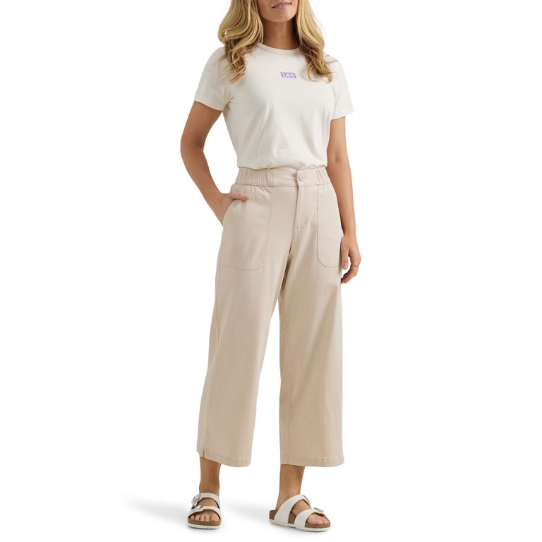 Lee® Women's Ultra Lux Comfort Wide Leg Utility Crop Pant