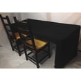 thumbnail image 2 of 8' Fitted Polyester Tablecloth OPEN BACK Table Cover Booths Trade Show DJ Black", 2 of 3