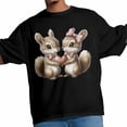 thumbnail image 4 of Camisetas casuales de manga corta con diseño de ardilla y corazones para hombre, 4 of 8