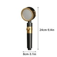 thumbnail image 2 of Tuvgenk Shower Head with Filters High Pressure Rv Handheld Shower Head Detachable Replacement 3 Spray Modes Black Plastic for Home Bathroom, 2 of 5