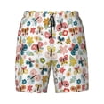 thumbnail image 4 of Lsque Mens Swim Trunks Butterfly Flowers Pattern - Bathing Suit Compression Liner - Beach Swim Shorts Swimwear - (S-3XL) - Stretch Quick Dry -XX-Large, 4 of 9