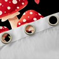 thumbnail image 4 of Homewish Kawaii Cartoon Mushrooms Blackout Curtains Set of 2 (52x84 Each),Letter Heart Curtain,Black Red, 4 of 6