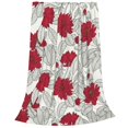thumbnail image 2 of Fotbe Leaves And Anemone Flowers Manta de Franela Acolchonada con Estampado, Súper Suave y Esponjosa, Extra Grande para Sofá, Cama, Uso Todo el Año-80"x60", 2 of 7