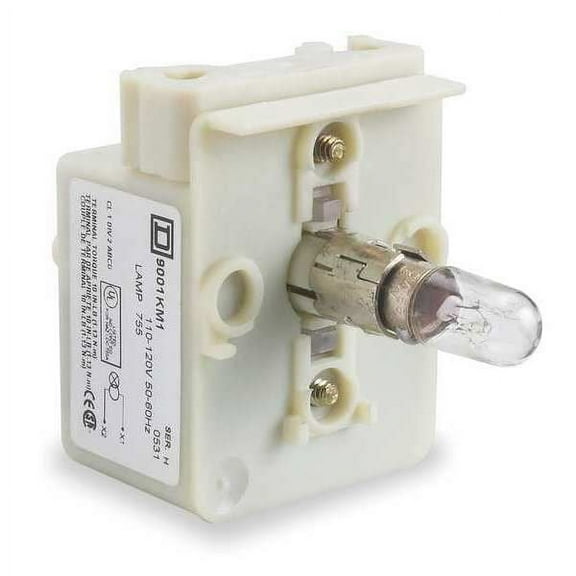 Schneider Electric LampMod,Incandescent,120VAC,Clear,30mm 9001KM38