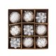 thumbnail image 3 of Juego de bolas navideñas de 8 cm/9 piezas, adornos colgantes para árbol de Navidad, accesorios de decoración para el hogar, 3 of 5