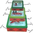 thumbnail image 3 of Plum Designs Christmas Metal Cookie Tins Set of 3 Sizes - Decorative Cookie Tins Gift Set Tins with lids,  Merry and bright, Christmas Themes and Colors Nesting Tins, 3 of 3