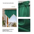 thumbnail image 4 of KCEHTA Kitchen Valance Curtains Tassel Rod Pocket Short Curtain for Living Room Bedroom Bathroom Window Farmhouse Home Room Decor, 51x24 Inch, 4 of 8