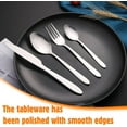 thumbnail image 4 of 24 Piece Silverware Set, Stainless Steel Knife Fork Spoon Set, Mirror Polished Cutlery Set Service for 6, Flatware Set Tableware Utensil Set for Home Restaurant Party (Dishwasher Safe), 4 of 8