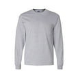 thumbnail image 2 of Gildan - 6 Pack T-Shirt for Men Made with 6 Oz./yd² 90/10 Cotton/Polyester | Sport Grey Long Sleeve Comfortable Tee - S Size, 2 of 5