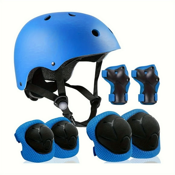 Knee Pad Elbow Pads Guards Gear Set for Youth Boys Girls, Toddler Knee And Elbow Pads With Wrist Guards 7 In 1 For Skating Cycling Bike Rollerblading Scooter