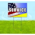 thumbnail image 1 of Service (18" x 24") Yard Sign, Includes Metal Step Stake, 1 of 6