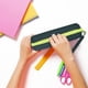 thumbnail image 3 of Estuche transparente con cremallera | Organizador rectangular de gran capacidad para útiles escolares para estudiantes | Neceser de maquillaje y artículos de aseo de viaje | Plástico suave y duradero, 3 of 3