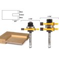 thumbnail image 2 of Yonico Router Bits Tongue & Groove Set 1/4-Inch Plywood Panel 2 Bit 1/4-Inch Shank 15231q, 2 of 2