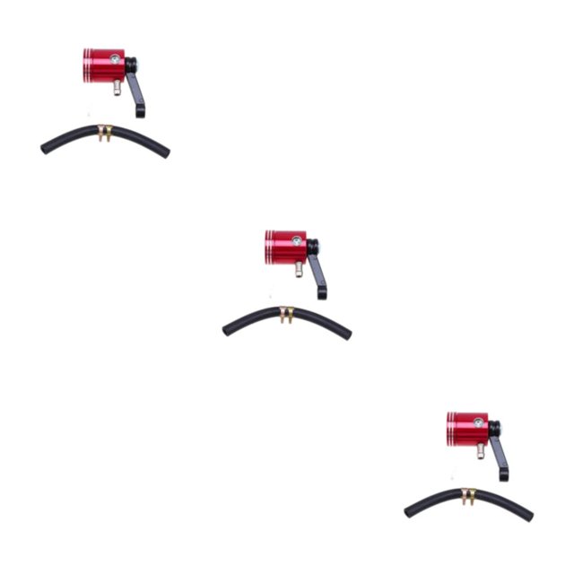 Scienceny Depósito de líquido universal para líquido de aceite de embragues - Juego de aerógrafo elegante y duradero Práctico rojo Type1 NO1