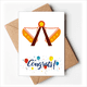 thumbnail image 1 of Parque de diversiones color instalaciones ilustración Sobre de la Carta de felicitación de la tarjeta de matrimonio, 1 of 4
