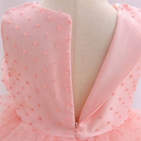 

PEASKJP Semi Formal Dresses for Girls Summer Toddler Girls Chiffon Flowy Floral Floral Princess Formal Dress Vintage Ruffled Wedding Party Evening Formal Dresses Red 2-3 Years