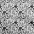 thumbnail image 1 of oneOone Polyester Spandex Gray Fabric Floral Retro Sewing Craft Projects Fabric Prints By Yard 56 Inch Wide, 1 of 5